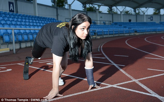 دختری که پایش را قطع کرد تا ورزشکار شود