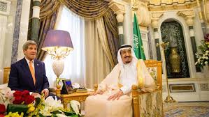 وزیر خارجه امریکا با پادشاه عربستان دیدار کرد