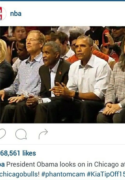اوباما تماشاگر بازی پادشاه