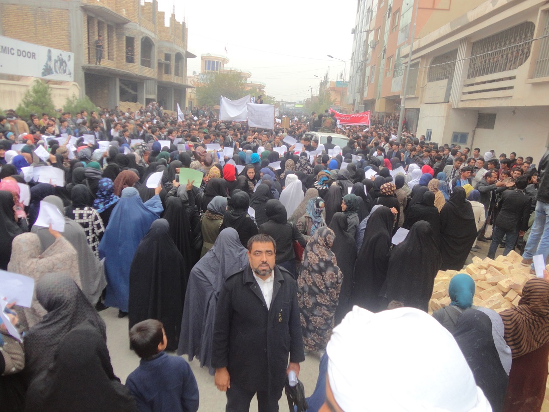 مردم بلخ نیز به جمع معترضان پایتخت پیوستند