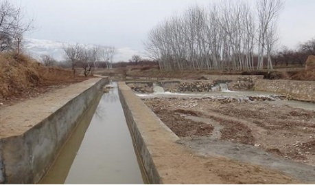 یک بند آب گردان در سمنگان بازسازی شد