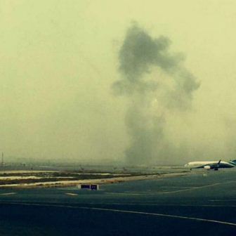 هواپیمای شرکت امارات هنگام فرود در دوبی سقوط کرد