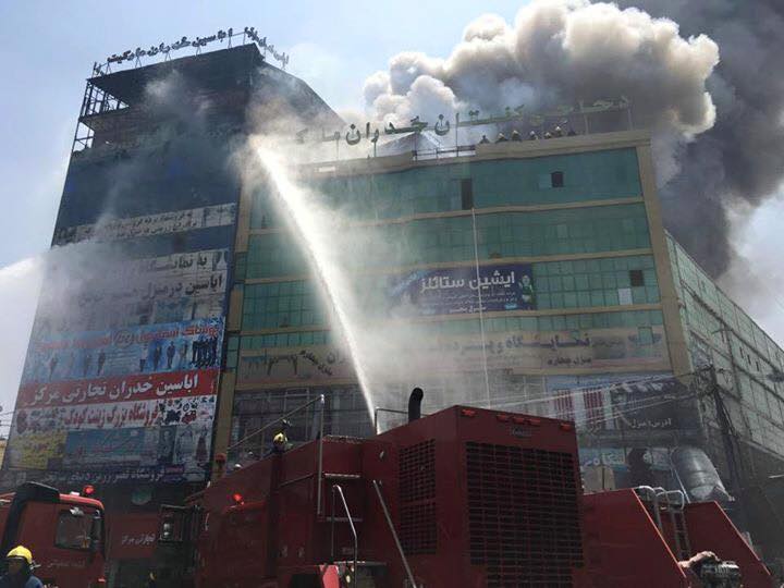 آتش سوزی "زدران مارکیت" در غرب کابل مهار شد