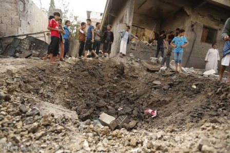 ۱۰ کودک در حمله هوایی ائتلاف عربستان به یک مکتب در یمن کشته شدند