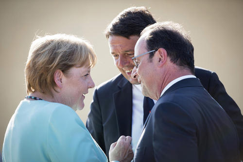 دیدار رهبران ایتالیا، آلمان و فرانسه