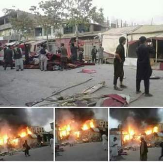طالبان اموال و دارایی‌های قندوزیان را به آتش کشیدند