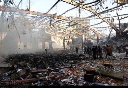 آمار تلفات حمله عربستان به یک مجلس عزاداری در یمن به ۱۴۰ کشته و ۵۰۰ زخمی رسید