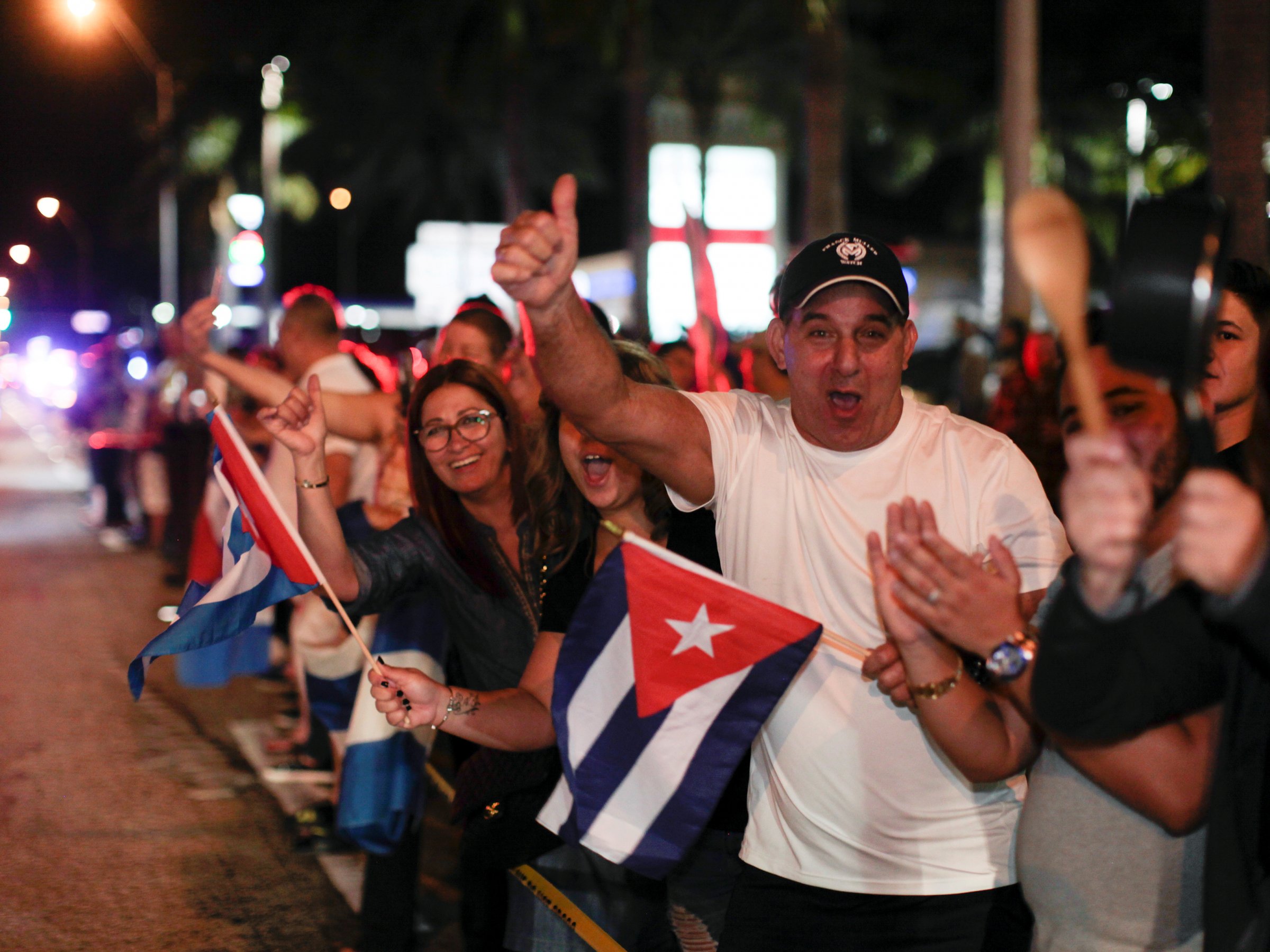شادمانی ضد انقلاب های کوبایی از مرگ کاسترو