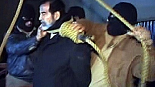 گریه سربازان آمریکایی در  زمان اعدام صدام