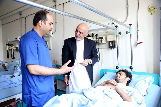 رییس جمهور عید سعید فطر را به مجروحین و مریضان داخل بستر تبریک گفت