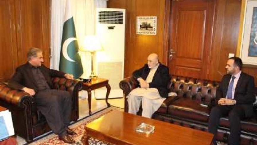 عمر داوودزی با شاه محمود قریشی در اسلام‌آباد دیدار کرد