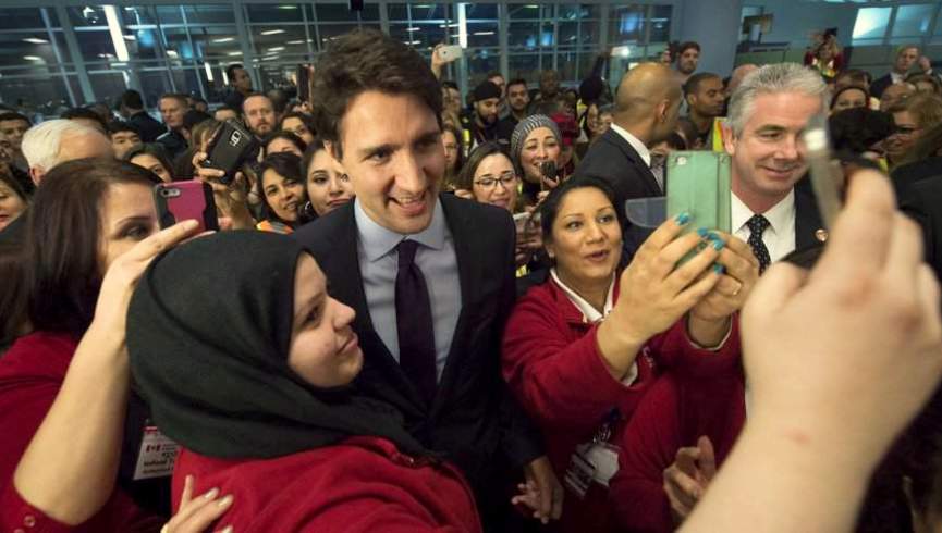 استقبال کانادا از پذیرش پناهجویان