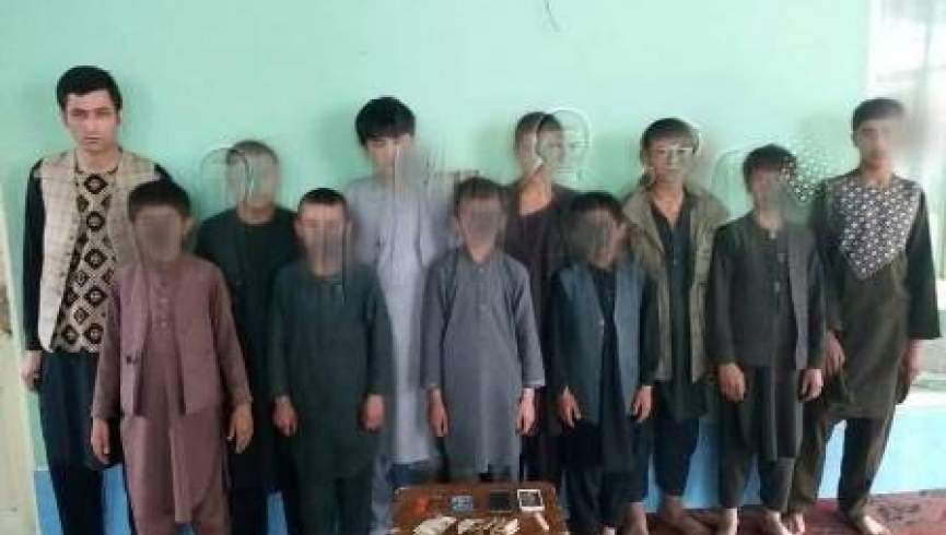 پولیس تخار 10 کودک را در پیوند به رهزنی بازداشت کرد