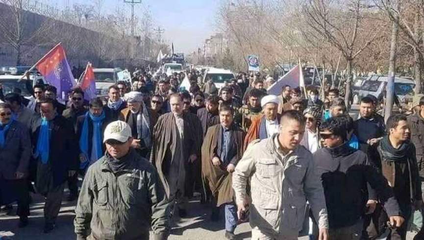 تظاهرات هواداران تیم ثبات و همگرایی در کابل پایان یافت