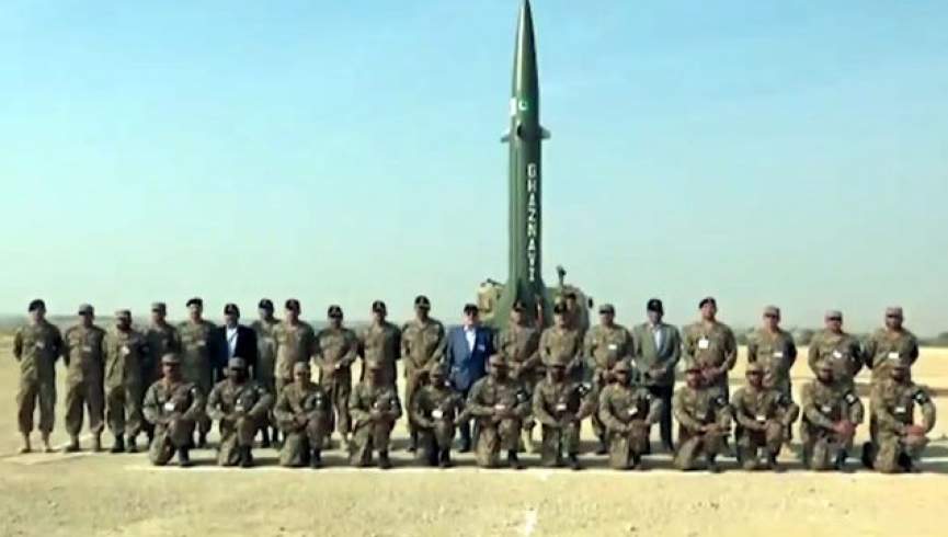 پاکستان یک موشک بالستیک را آزمایش کرد