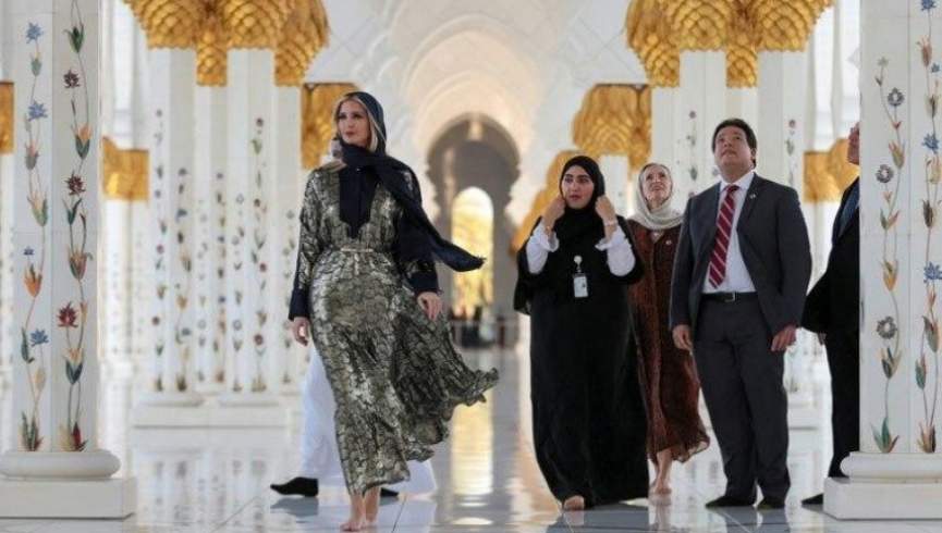 ایوانکا ترامپ از مسجد شیخ زاید در امارات بازدید کرد