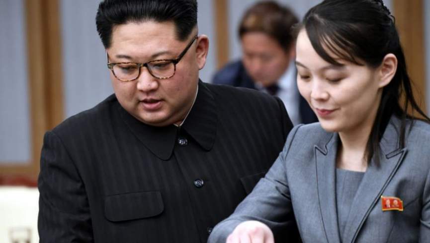Kim Jong-un and his sister Kim Yo Jong. Source: Getty