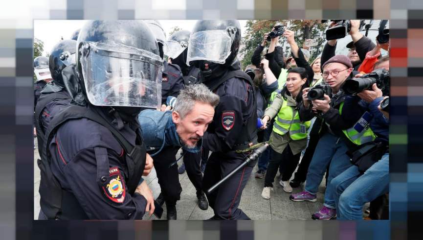تظاهرات ضد پوتین در روسیه؛ دستگیری بیش از 140 تن