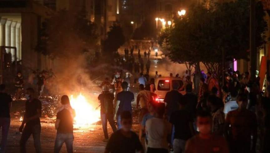 تظاهرات علیه دولت در لبنان پس از انفجار بیروت