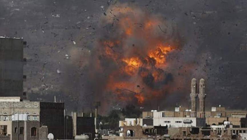 حملات هوایی ارتش سعودی بالای پایتخت یمن