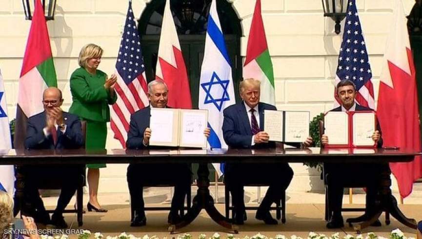 پیمان صلح اسراییل و امارات رسما در کاخ سفید امضاء شد