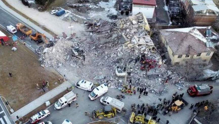 شمار کشته شده های زلزله ترکیه به ۱۱۶ تن رسید