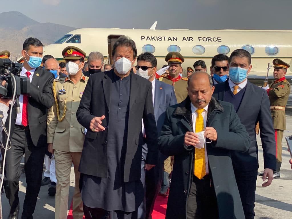 عمران خان نخست وزیر پاکستان وارد کابل شد