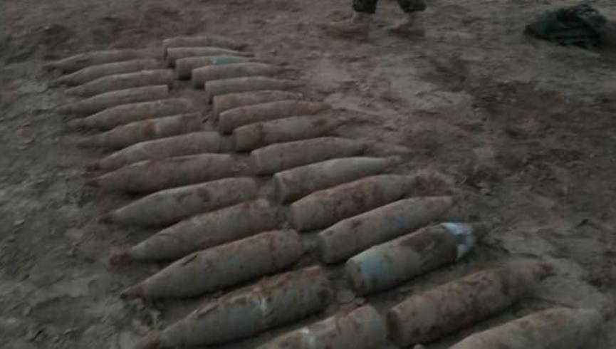 ارتش ملی ده‌ها راکت را در ولسوالی‌ خاک‌جبار کابل کشف و به دست آورد