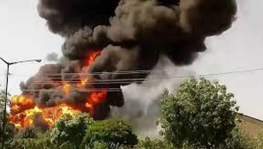 آتش سوزی گسترده در پایتخت ایران