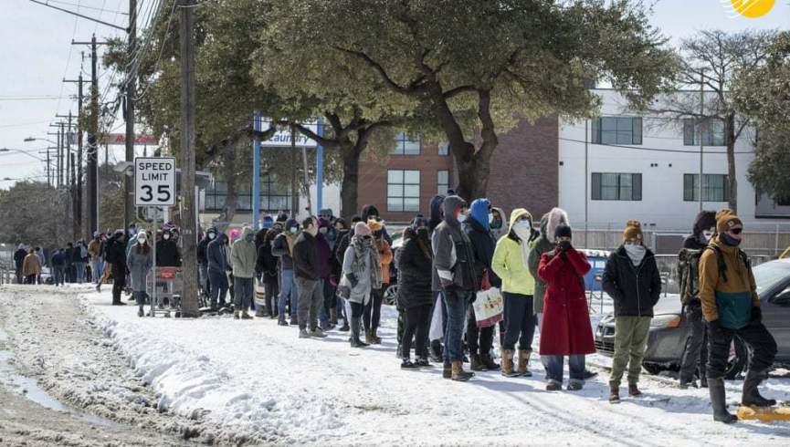 اضافه شدن بحران بی آبی به برف و سرما در تگزاس