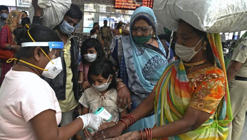 کرونا در ۲۴ ساعت گذشته؛ ثبت بالاترین آمار مبتلایان در جهان در هند
