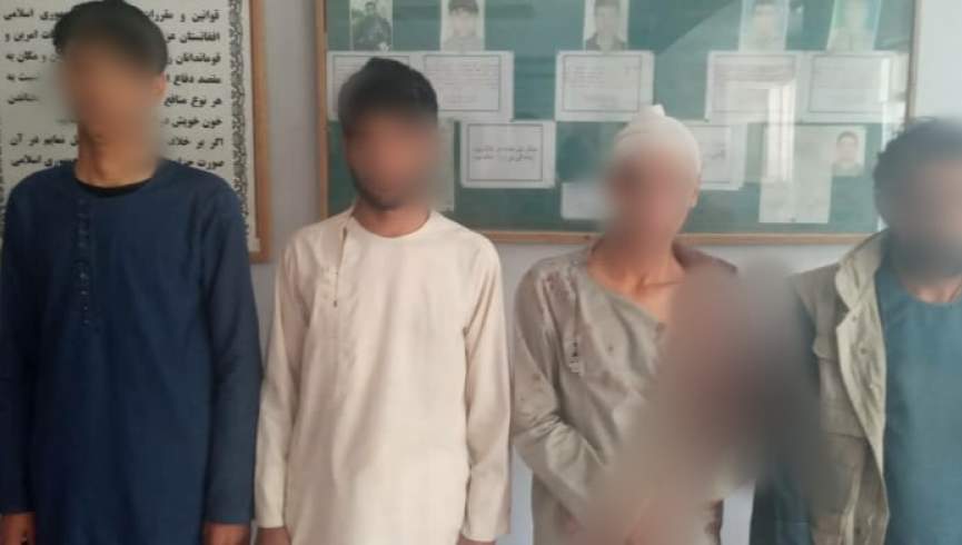 یک گروه چهار نفره سارقین توسط پلیس در کابل دستگیر شد