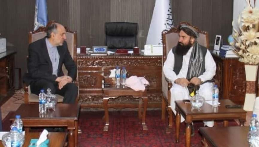 سرپرست وزارت اطلاعات و فرهنگ طالبان با سفیر ایران دیدار کرد 