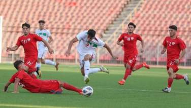 تیم ملی فوتبال افغانستان در برابر تیم ملی ایران شکست خورد