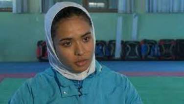 دختر ورزشکار افغانستان در مسابقات تکواندو در لبنان مدال طلا گرفت