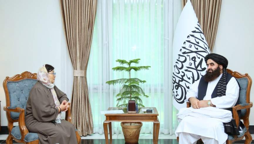 سرپرست وزارت خارجه طالبان با رئیس دفتر سیاسی سازمان ملل دیدار کرد
