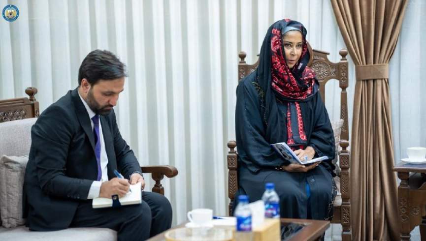 سرپرست وزارت امور داخله گروه طالبان با سفیر اتحادیه اروپا دیدار کرد