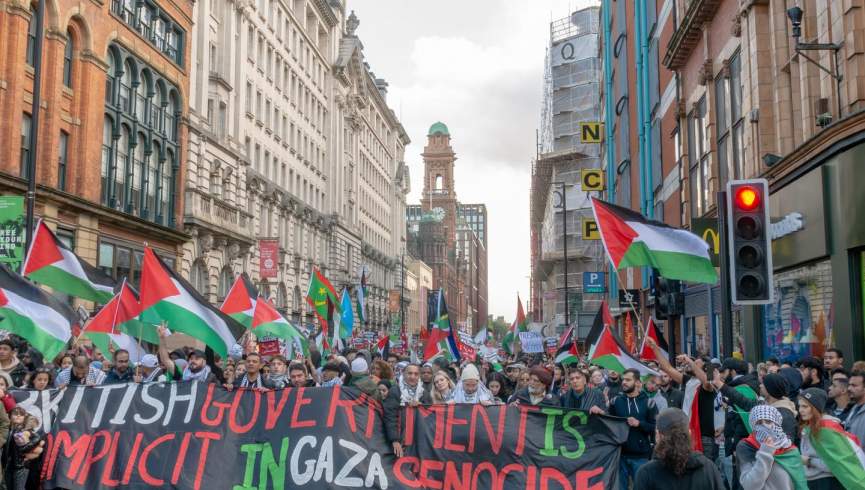 مشارکت گسترده مردم در برلین و منچستر در تظاهرات علیه رژیم اسرائیل
