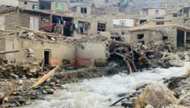 سیلاب در یمگان بدخشان ده‌ها خانه را تخریب کرده‌ است
